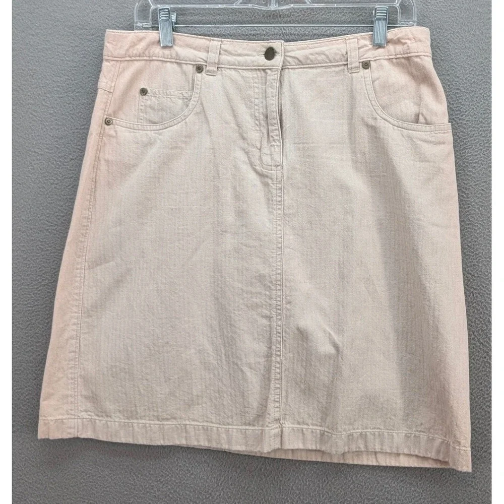 Woolrich Skirt Women's Size 10‎ Pink Casual Career A-Line Cotton Lightweight Y2K